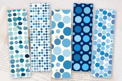 Blue Dots PNG Bookmark Sublimation Designs Product Image 2