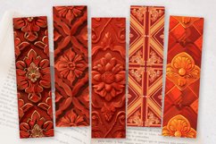 Thai Terracotta Red PNG Bookmark Sublimation Design Product Image 2