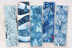 Cold Winter Seamless Winter PNG Bookmark Sublimation Design Product Image 2