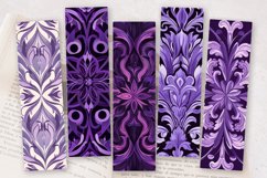 Purple Harmony PNG Bookmark Sublimation Design Product Image 2