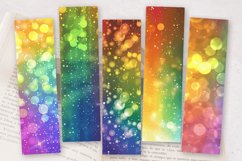 Rainbow Bokeh PNG Bookmark Sublimation Designs Product Image 2