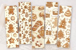Retro Gingerbread Christmas PNG Bookmark Sublimation Design Product Image 2