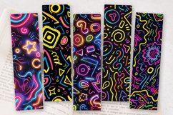 Funky Neon Motifs PNG Bookmark Sublimation Designs Product Image 2