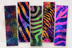 Neon Safari PNG Bookmark Sublimation Design Product Image 2