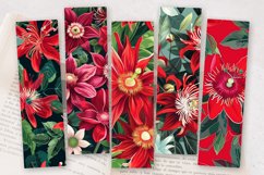 Red Passion Flowers Bouquet PNG Bookmark Sublimation Designs Product Image 2