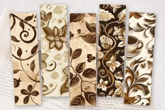 Floral Coffee PNG Bookmark Sublimation Designs Product Image 2