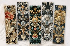 Baroque Floral Tapestry PNG Bookmark Sublimation Design Product Image 2