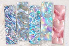 Shiny Silver Hologram PNG Bookmark Sublimation Designs Product Image 2