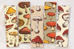 Retro Mushroom PNG Bookmark Sublimation Design Product Image 2