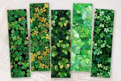 Glittery Shamrock PNG Bookmark Sublimation Designs Product Image 2