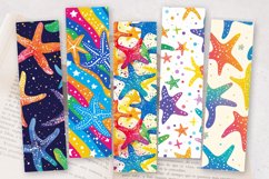 Rainbow Starfish PNG Bookmark Sublimation Designs Product Image 2