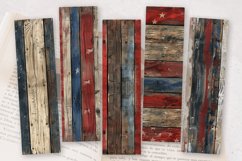 Patriotic Wood PNG Bookmark Sublimation Design Product Image 2