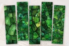 Emerald Forest Stained Glass PNG Bookmark Sublimation Design Product Image 2
