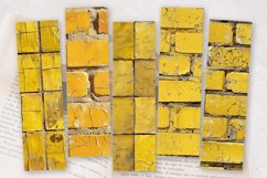 Yellow Brick PNG Bookmark Sublimation Design Product Image 2