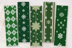 Green Knitted Christmas PNG Bookmark Sublimation Design Product Image 2