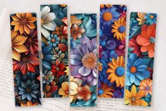 3D Boho Flowers PNG Bookmark Sublimation Des Product Image 2