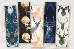 Enchanted Woodland Stag PNG Bookmark Sublimation Design Product Image 2