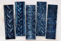 Denim Fabric Knitted PNG Bookmark Sublimation Designs Product Image 2