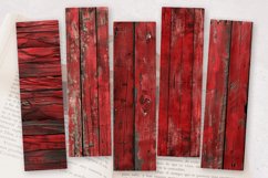 Red Wood PNG Bookmark Sublimation Design Product Image 2