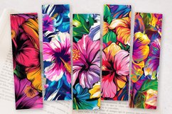Graffiti Hibiscus Bright Floral PNG Bookmark Sublimation Des Product Image 2