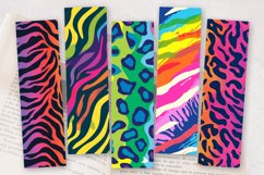 Rainbow Animal Print PNG Bookmark Sublimation Designs Product Image 2