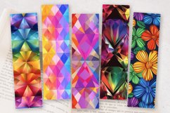 Rainbow Diamond PNG Bookmark Sublimation Designs Product Image 2