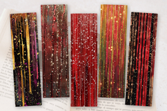 Christmas Dripping Glitter PNG Bookmark Sublimation Design Product Image 2