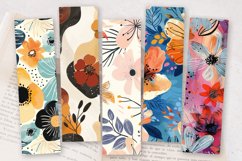 Abstract Boho Flowers PNG Bookmark Sublimation Designs Product Image 2