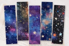 Glitter Stars Galaxy PNG Bookmark Sublimation Designs Product Image 2