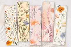 Soft Wildflower PNG Bookmark Sublimation Des Product Image 2