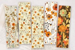 Autumn Meadow Flowers PNG Bookmark Sublimation Designs Product Image 2