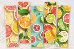 Summer Fresh Citrus Fruits PNG Bookmark Sublimation Design Product Image 2