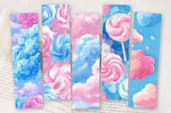 Pink Blue Cotton Candy PNG Bookmark Sublimation Designs Product Image 2