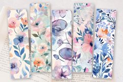 Pastel Watercolor Floral Fabric PNG Bookmark Sublimation Des Product Image 2
