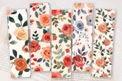 Cute Boho Roses PNG Bookmark Sublimation Designs Product Image 2