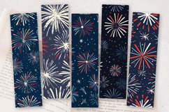 4th of July Fireworks PNG Bookmark Sublimation Design Product Image 2