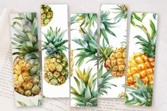 Watercolor Pineapple PNG Bookmark Sublimation Design Product Image 2