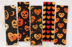 Halloween Hearts PNG Bookmark Sublimation Design Product Image 2
