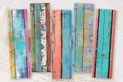 Beach Colorful Wood PNG Bookmark Sublimation Design Product Image 2