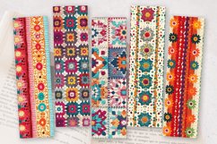 Boho Granny Crochet PNG Bookmark Sublimation Designs Product Image 2