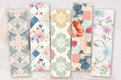 Pastel Blooms Quilt PNG Bookmark Sublimation Design Product Image 2