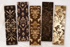 Elegant Brown PNG Bookmark Sublimation Design Product Image 2