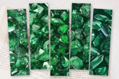 Emerald Gemstones PNG Bookmark Sublimation Design Product Image 2