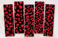 Black and Red Leopard Valentine PNG Bookmark Sublimation Des Product Image 2