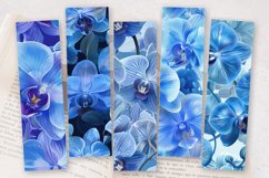 Blue Orchid Flowers PNG Bookmark Sublimation Designs Product Image 2