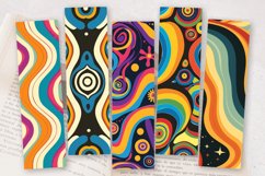 Retro Groovy PNG Bookmark Sublimation Designs Product Image 2