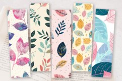 Cute Romantic Leaves PNG Bookmark Sublimation Designs Product Image 2