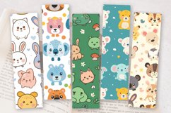 Kawaii Baby Animal PNG Bookmark Sublimation Designs Product Image 2