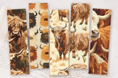 Western Highland Cows PNG Bookmark Sublimation Designs Product Image 2