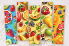 Summer 3D Fruits PNG Bookmark Sublimation Designs Product Image 2